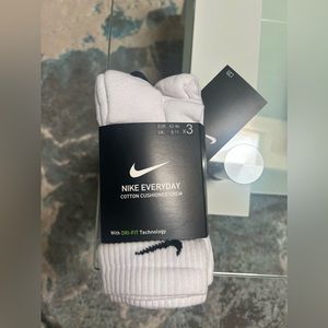 KIDS NIKE EVERYDAY CUSHIONED CREW SOCKS 3-PACK